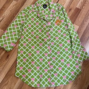 Toss designs monogrammed night gown palm trees l xl